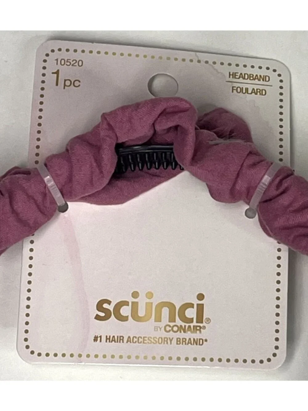 Scunci Pink Ruffle Headband Womens Girls Cute Hair Accessory